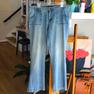 Vintage 90s Bill Blass Wide Leg Mom Jeans